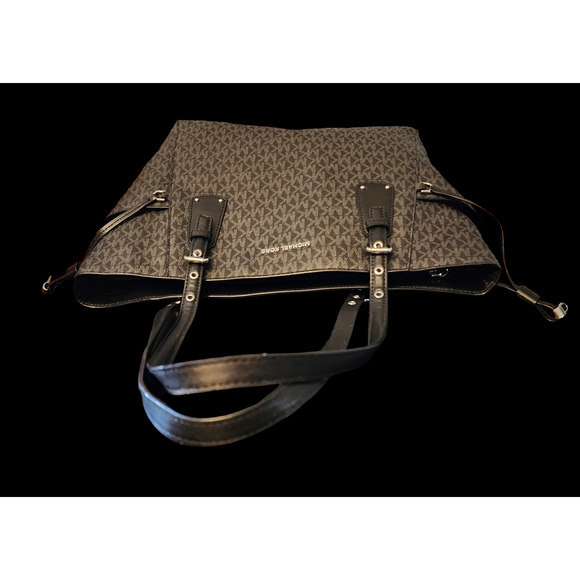 Michael Kors Black Signature Voyager East West Tote - Picture 10 of 10